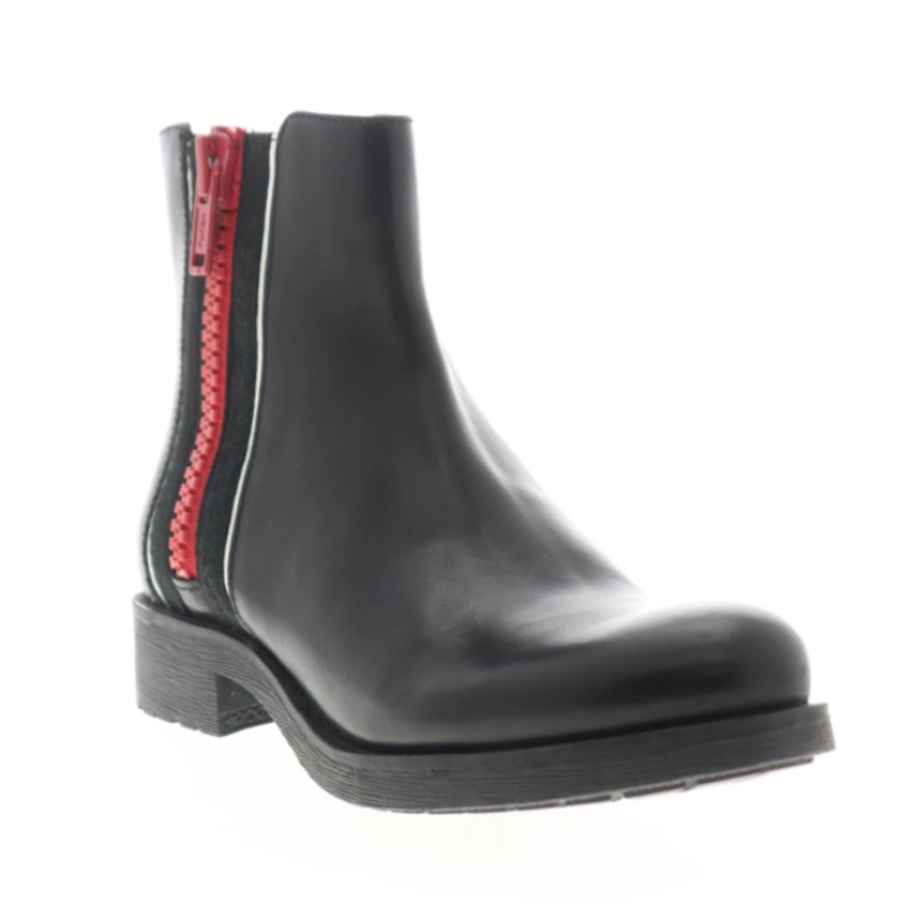 Geox Black Leather Ankle Boots 7
